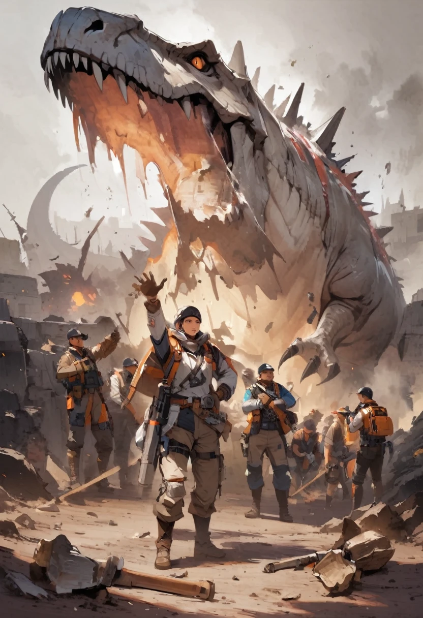 Fossil excavation、dinosaur、Research team、strata、Bone