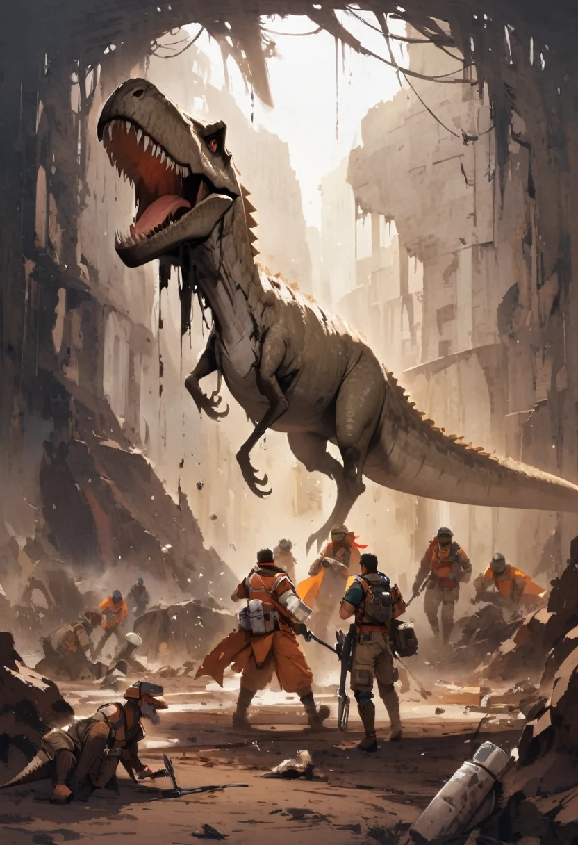Fossil excavation、dinosaur、Research team、strata、Bone