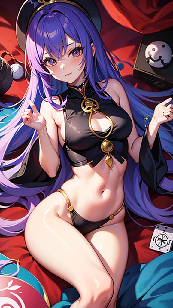 Anime style beautiful fortune teller