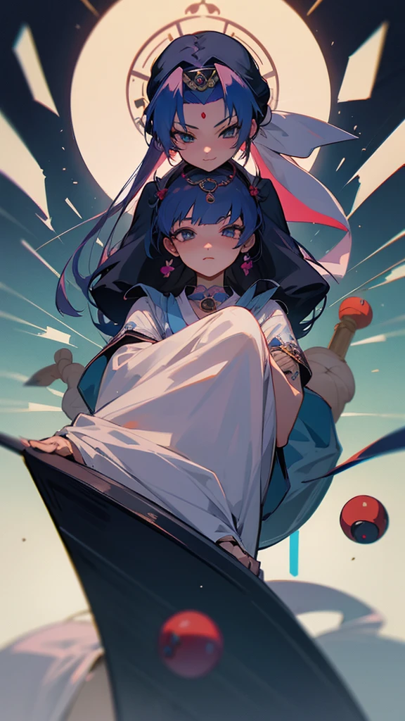 Anime style beautiful fortune teller