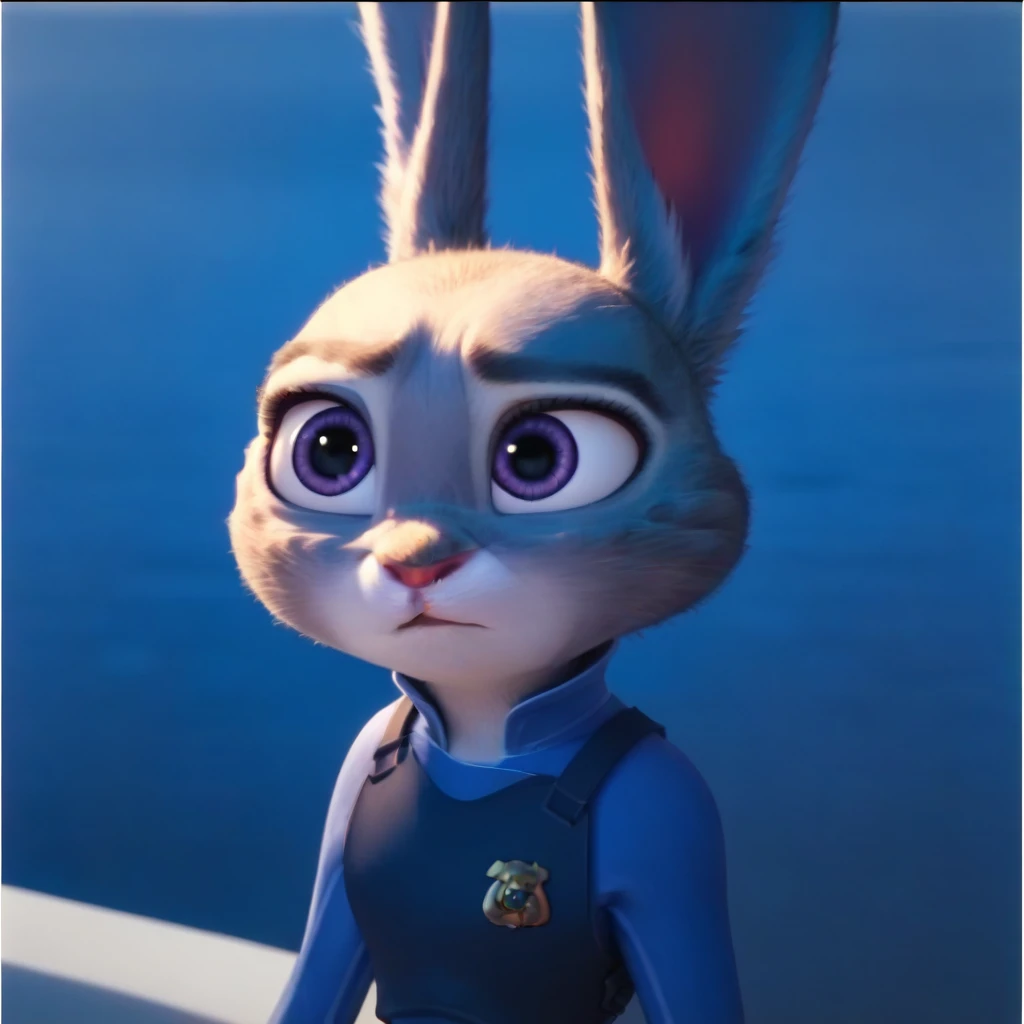 JudyHopps, purple eyes, Rabbit, Rabbit ears