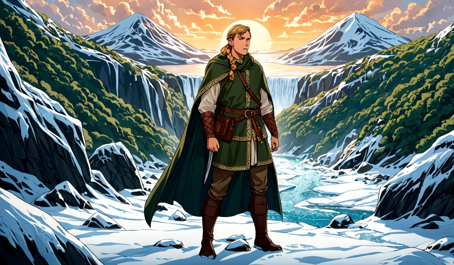 Leif: The Swift Scout

Leif, known for his speed and agility, was the tribe’s best scout and explorer. His keen eyes and swift movements allowed him to navigate through the densest forests and most treacherous terrains. One day, Erik tasked Leif with a critical mission: to explore uncharted territories and find new resources for the tribe's survival.

 viking Leif set off at dawn, equipped with his trusted bow and a small supply of provisions. His journey took him through dense, snow-covered forests, across steep, icy mountains, and over frozen rivers. Along the way, he encountered wild animals, treacherous weather, and the remnants of ancient civilizations.

After days of relentless travel, Leif discovered a hidden island covered with magnificent forests and teeming with wildlife. However, the island was not as abandoned as it seemed. It held ancient secrets and hidden dangers, including a mysterious temple guarded by supernatural forces. Leif's story follows his exploration of this enigmatic island, his encounters with its mystical inhabitants, and his quest to uncover the ancient secrets that could change the fate of his tribe. viking