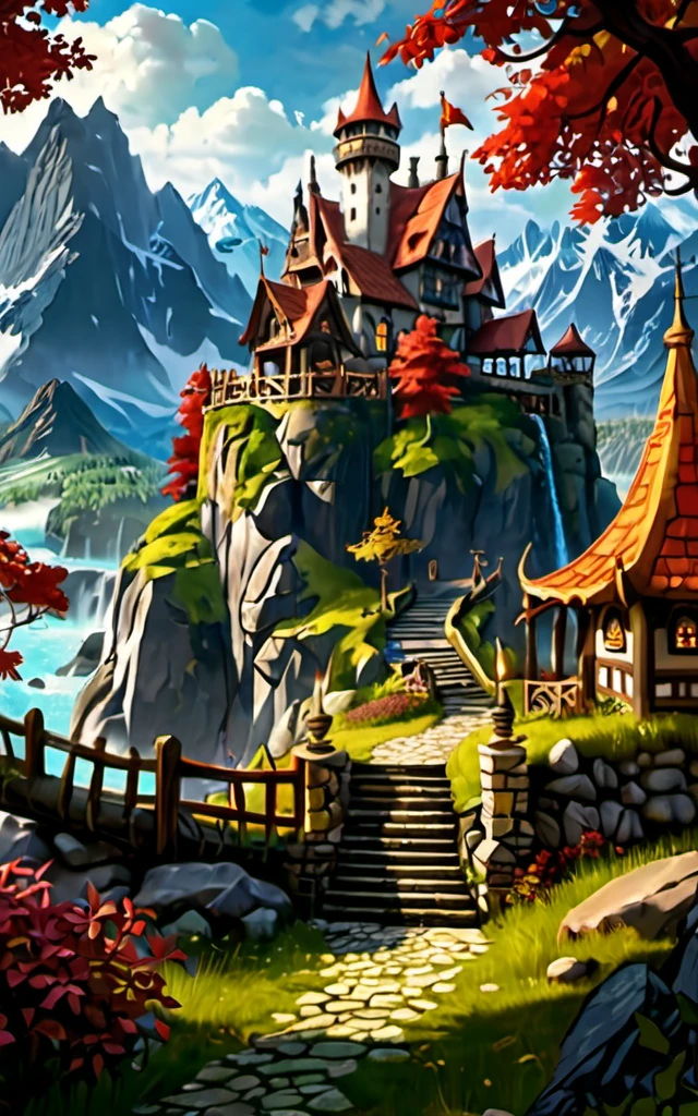Role-playing game (RPG) style fantasy create a photo realistic image that the viewer has never envisioned before,the image should demonstrate extreme creativity,imaginative,bold,inspiring,original in subject,original in style,amazing composition,intricately detailed,absurdly complex . Detailed, vibrant, immersive, reminiscent of high fantasy RPG games