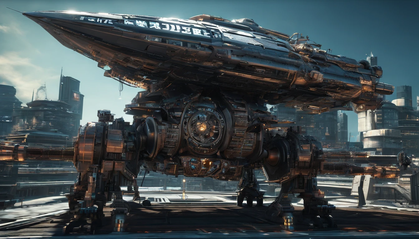 Steampunk Star Batship, Spielberg's vision, traveling by Saturn, cool 750k detail unveiling every minute feature, from the motherboard, intricately woven into the car's backbone to countless smoke-belching diodes and riveting artillery, sparks crackling in our peripheral vision, crystal diamond nacelles, in the rear.