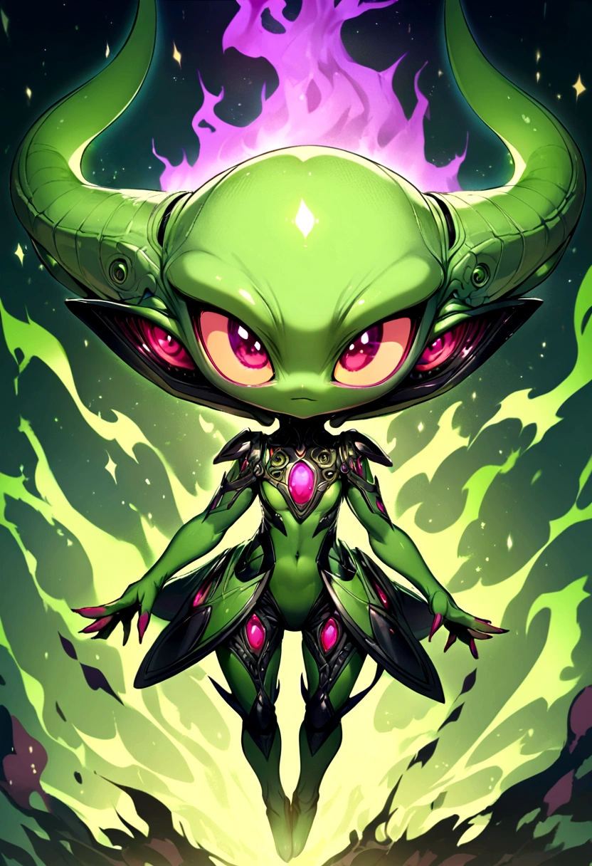 Cute alien and aura