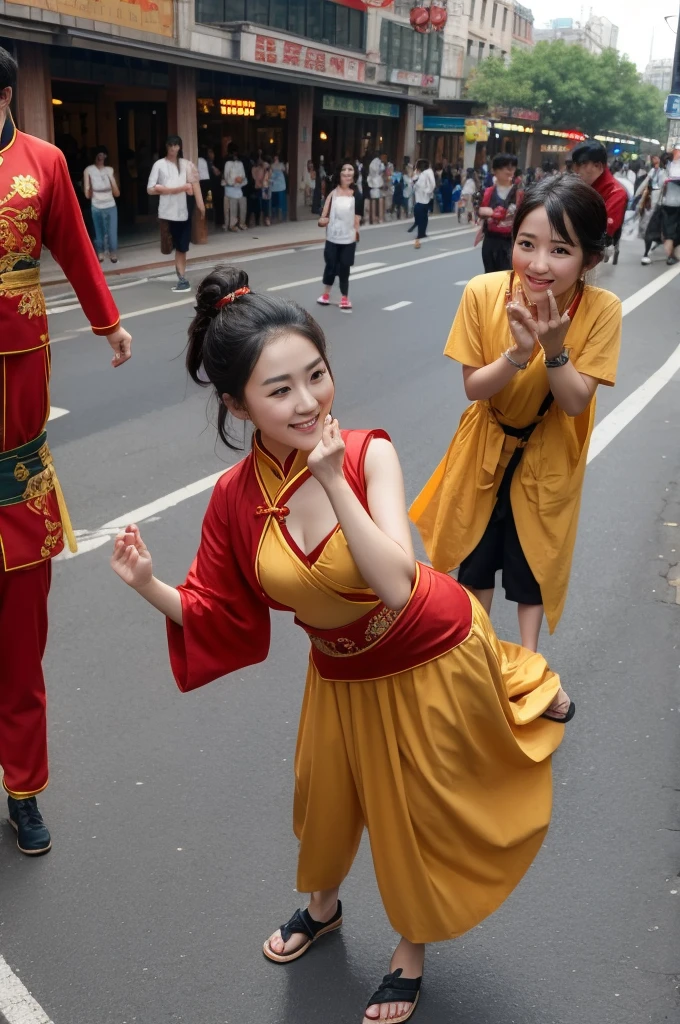 Chinese street performers
