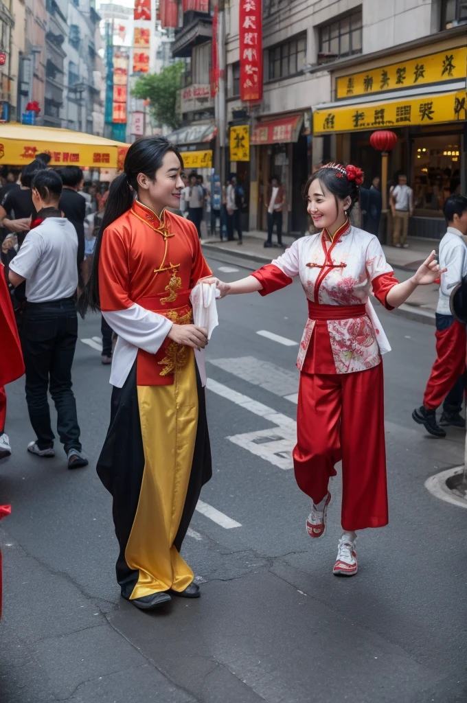 Chinese street performers