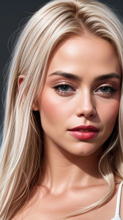 Anastasia Yankova. portrait.  close-up. Beautiful young girl. blonde. 