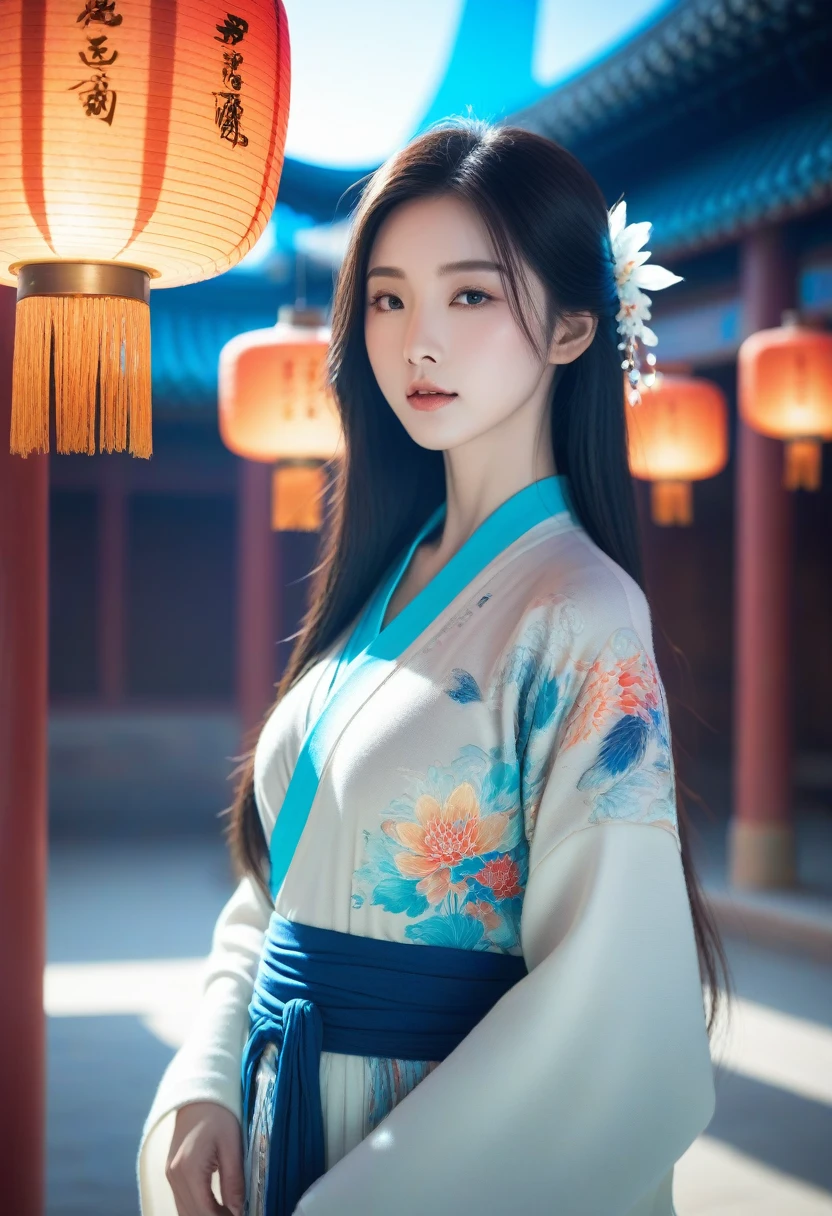 (ink, amazing: 1.3, Integrated 8K wallpaper, In fact, detailed: 1.2, masterpiece, illustration), [((1 girl), superior_body, dynamic angle, world masterpiece theater: 1.2, best quality, suppressed, fair, Ghost Dance Sweater, long flowing hair, Soft gloss: 0.8, Chrysanthemum Double), :( movie lights: 1.3, Only_flare: 1.2, Dunhuang elements)]