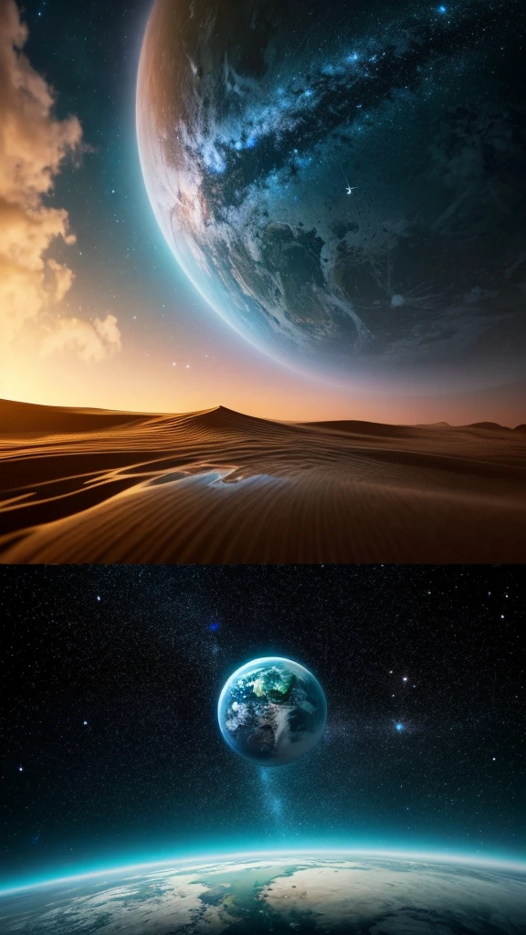 Breathtakingly beautiful、Create a surreal planetary image. On this planet, The sky is decorated with countless stars, Creating spectacular views that evoke the wonders of space.

An image aiming for the status of a masterpiece., And for that, Realism should be central. You have to pay close attention to detail, From lighting and delicate shadows that give depth to the scene, Carefully drawn reflections、Enrich the composition。.

The colors should be bright and rich, Highlighting the surreal beauty of the Earth. Evoke a sense of magic and enchantment、Needs to have a subtle sheen. The sky is decorated with magnificent clouds、Adding movement to the scene.

To create the beautiful scenery you desire、The representation of the stars in the sky is essential. Each star must be drawn with the utmost care, It contributes to the heavenly atmosphere of the image.. How to create compelling visual effects、There is a need to explore the depth of symmetry and composition..

To achieve a high level of realism、Advanced rendering techniques are recommended。. Enrich each element of the image、You need to use detailed textures