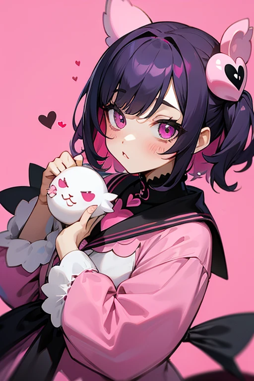 all pink, heart effects, kawaii, Jirai Kei