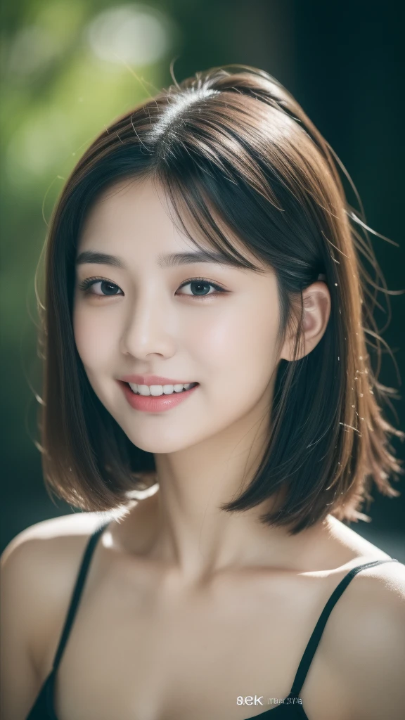 (masterpiece:1.3),(8K,photorealistic,raw photo,best quality:1.4),Japanese,(1 girl),beautiful face,(realistic face),17 years old,(black hair),beautiful hairstyle,beautiful eyes,beautiful eye details,(realistic skin),beautiful skin,attractive,high resolution,ultra-realistic,high quality,golden ratio,legs to shoulders visible,beautiful skin details,(cute:1.2),(black hair),(J-pop idol),(upper thighs:0.6),(depth of field),soft light,lens shine,gaze,(droopy eyes:1.2),straight teeth,smile,flowing hair,(blonde:1.2),brown eyes,movie scene,film,full color,4K,8K,16K,raw photo,masterpiece,professional photo,cleavage,shoulders exposed,kissing face with eyes closed,big breasts,slim body,halter top,index finger over mouth