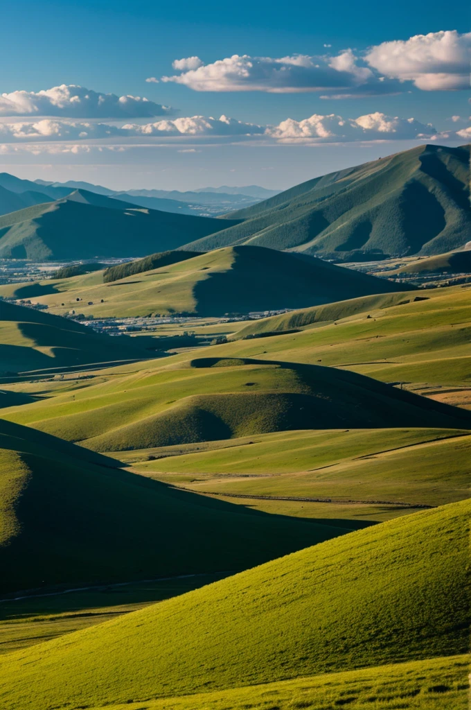 Hills and mountain 
