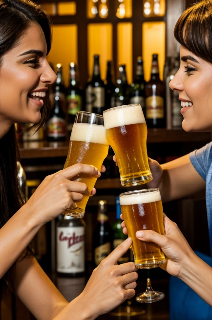 Brindis con cerveza