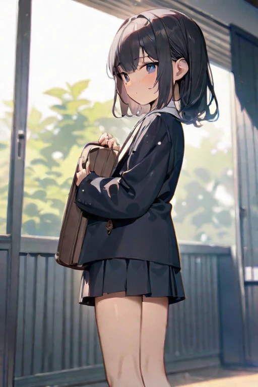 ((Best quality)), ((masterpiece)), (detailed), A cat is a girl at school