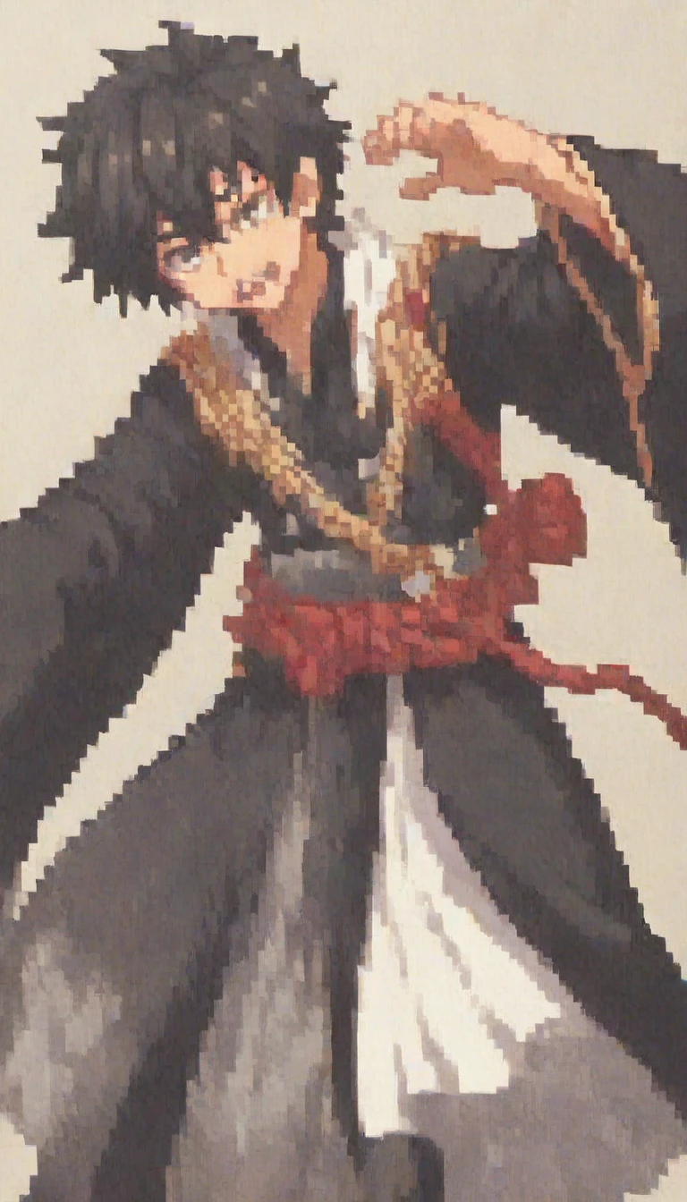 Por favor, create a detailed image of a Japanese samurai man. He is handsome and exhibits unique features: orelhas de raposa branca e uma cauda de raposa branca. your hair is short, branco e no estilo emo, contrastando com sua pele clara e olhos azuis penetrantes. He is dressed in a black ninja outfit, ajustada ao seu corpo, Standing out on the scene. The image must be set in a traditional Japanese castle, with authentic architecture and typical elements such as curved roofs, portas de papel shoji e jardins de pedra. The atmosphere must convey the serenity and grandeur of the place, with attention to details that highlight Japanese culture. The samurai man must be positioned in a way that highlights his figure and characteristics, perhaps in a posture of guard or contemplation, integrando-se harmoniosamente ao ambiente ao seu redor.