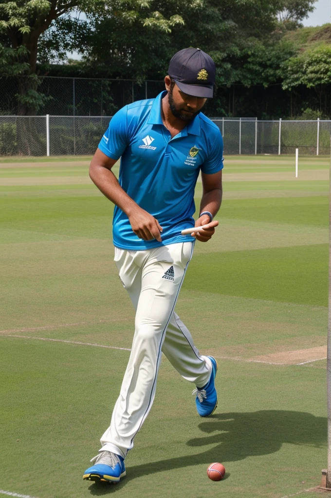 Am playing cricket in a cricket turf