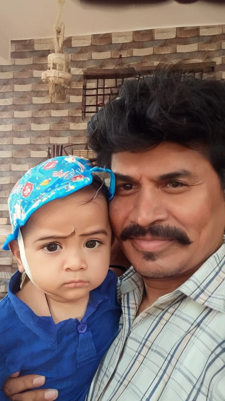 Father and son background natural 
