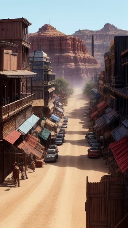Wild West style city.