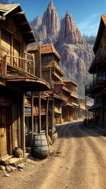 Wild West style city.