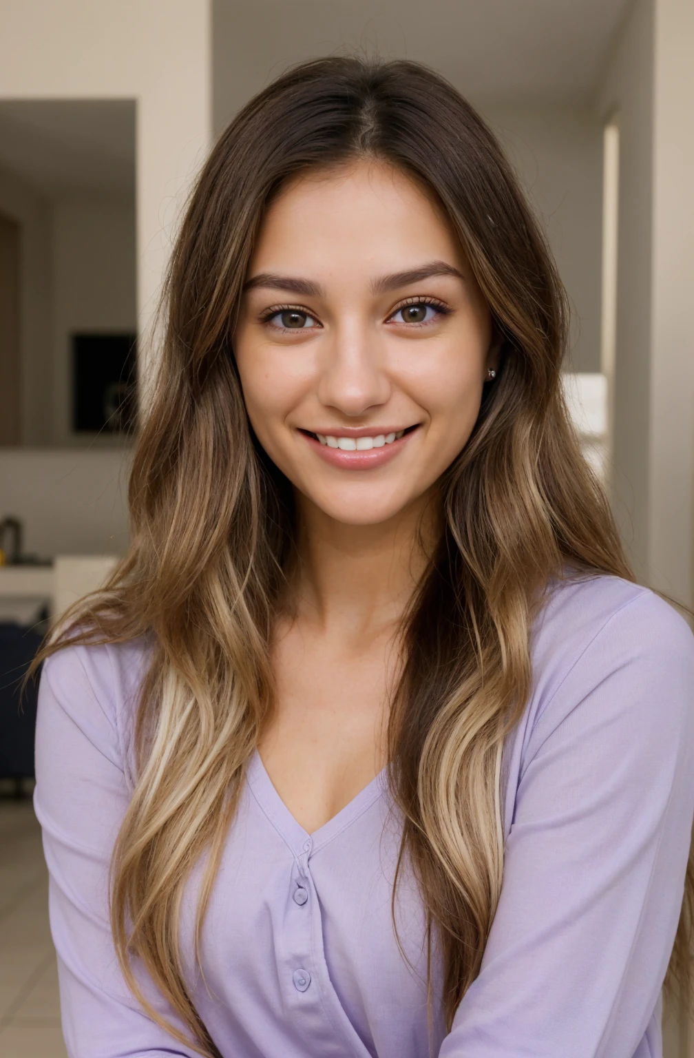 ultra realistic, white teethes