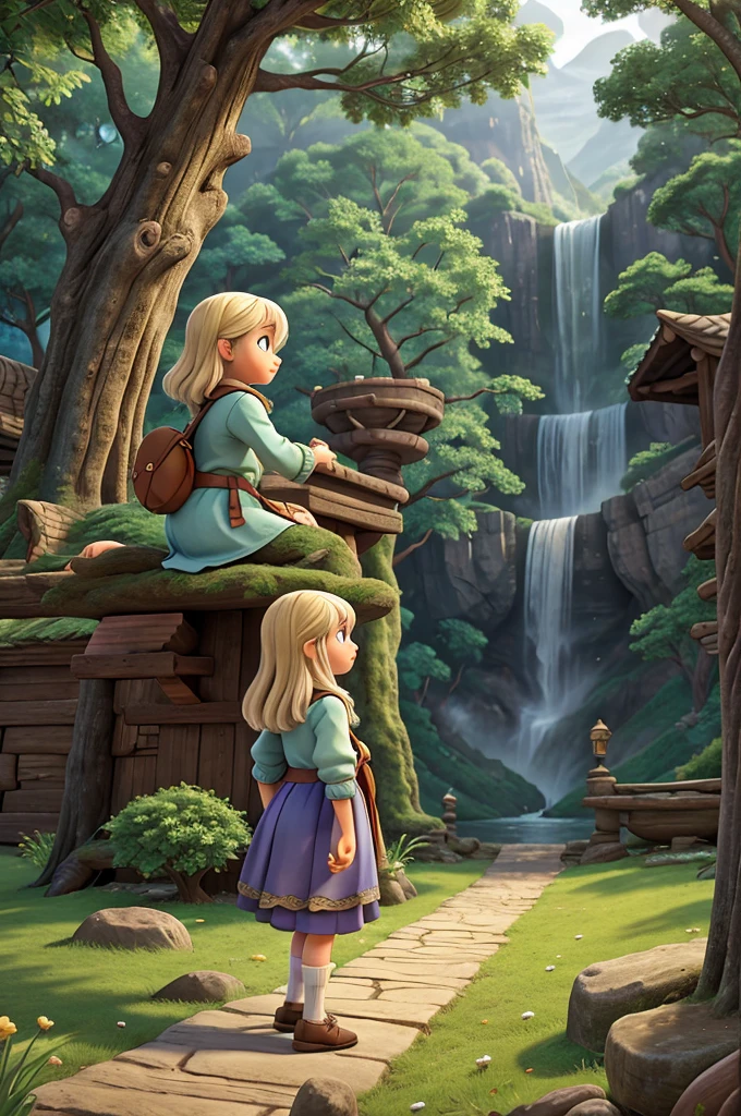 Emma each step she took, she discovered new wonders and made new friends—dragons sleeping under towering waterfalls, talking owls perched in ancient oaks, and wise old wizards who shared tales of distant lands.