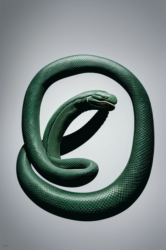 Minimalist symbol of an anaconda