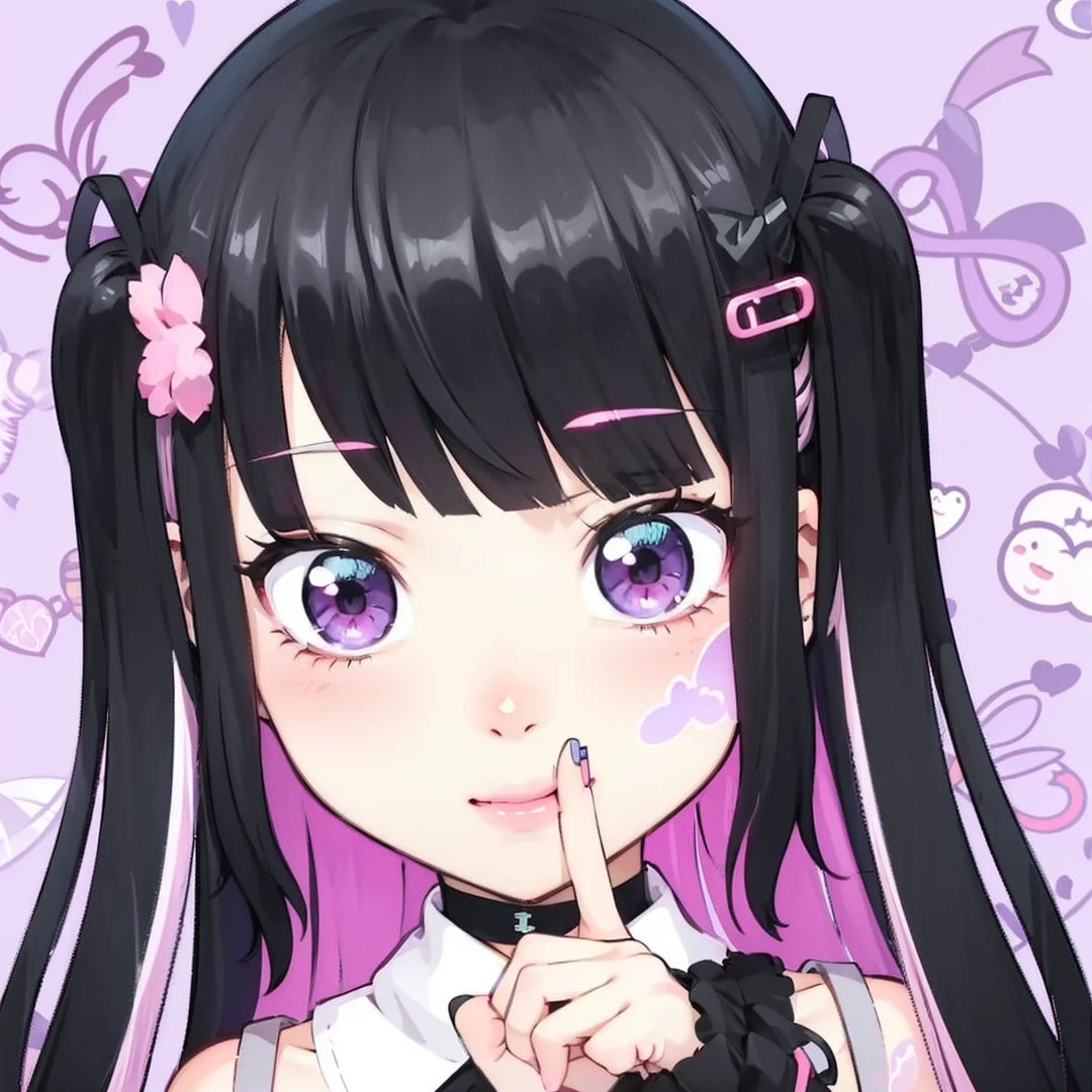 White hair. Short hair. Inner pink hair. Anime girl. Asian girl. Ulzzang. Pink eyes. Glowing eyes. Smiling. Tanktop. Armpit. Nekomimi.