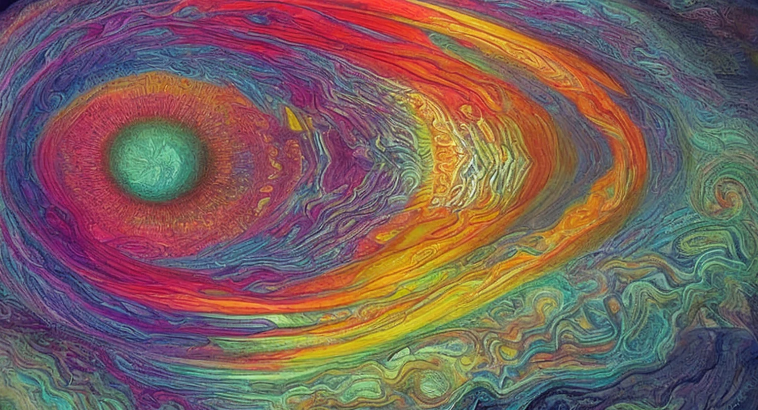 circular abstract fine lines or radiant colors