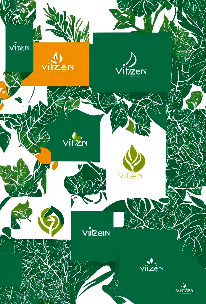 Create a logo for "VitaZen," a brand specializing in supplements and health/beauty products. The logo should convey a sense of vitality, wellness, and natural beauty. Incorporate elements that symbolize health, such as leaves, botanical motifs, or abstract representations of vitality and balance. The design should feel modern, clean, and sophisticated, suitable for a premium brand. Consider a color palette that includes calming greens, blues, or neutrals to evoke a feeling of tranquility and natural wellness. The logo should be versatile enough for use on various product packaging, promotional materials, and digital platforms.