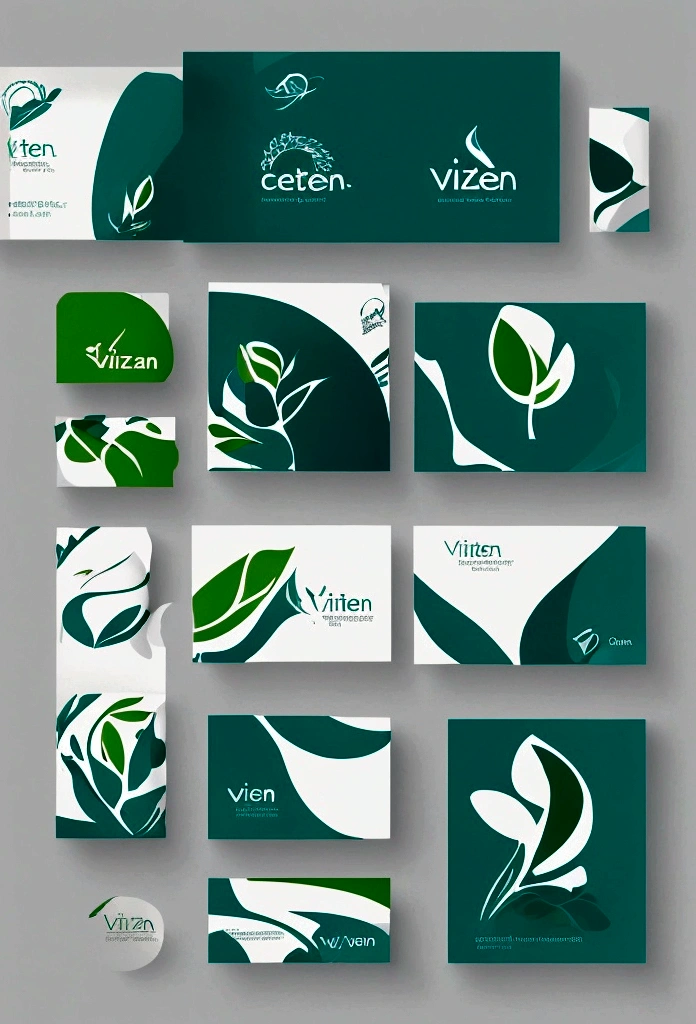 Create a logo for "VitaZen," a brand specializing in supplements and health/beauty products. The logo should convey a sense of vitality, wellness, and natural beauty. Incorporate elements that symbolize health, such as leaves, botanical motifs, or abstract representations of vitality and balance. The design should feel modern, clean, and sophisticated, suitable for a premium brand. Consider a color palette that includes calming greens, blues, or neutrals to evoke a feeling of tranquility and natural wellness. The logo should be versatile enough for use on various product packaging, promotional materials, and digital platforms.