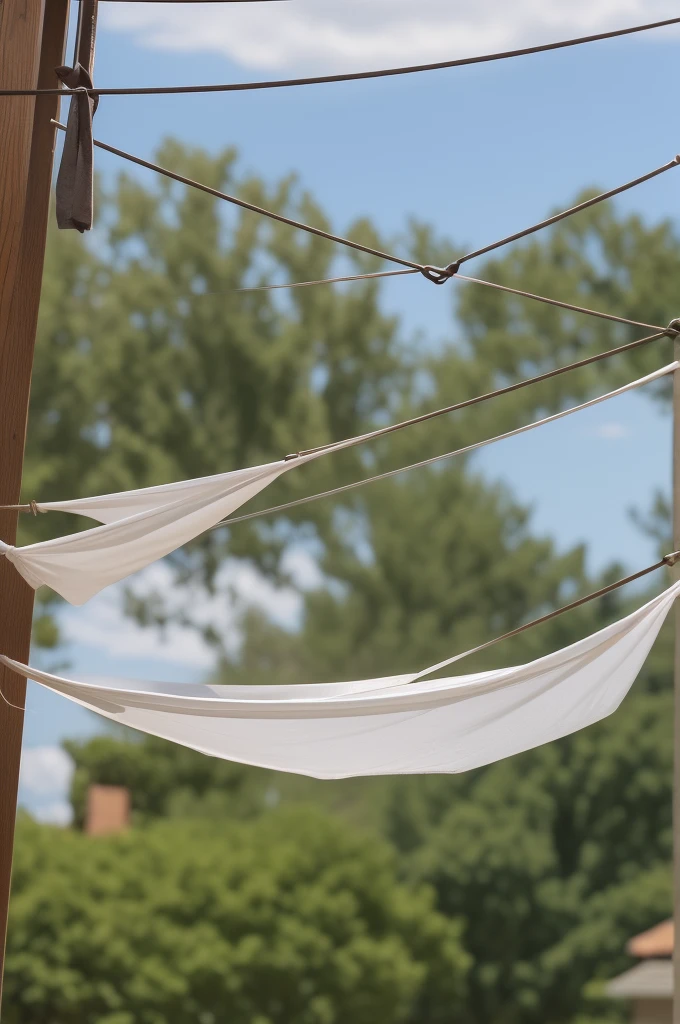 When you hang your pantyhose stockings on the clothesline after washing them, you can put a coin inside and it won't fly in the wind.
