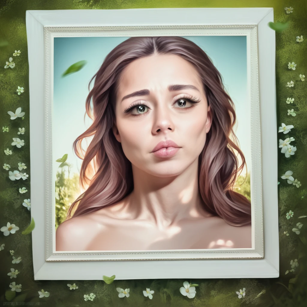 1girl, solo, detailed portrait, beautiful girl, (best quality,4k,8k,highres,masterpiece:1.2),ultra-detailed,(realistic,photorealistic,photo-realistic:1.37), detailed eyes, long eyelashes, beautiful lips, delicate facial features, natural lighting, soft colors, serene expression, peaceful meadow, lush green grass, vibrant flowers, magical atmosphere, dreamlike, ethereal