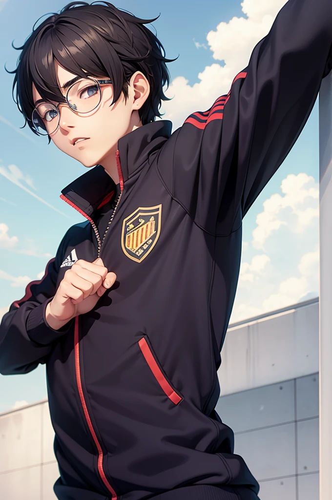 Ren Amamiya Persona,menino anime,soccer uniform, glasses