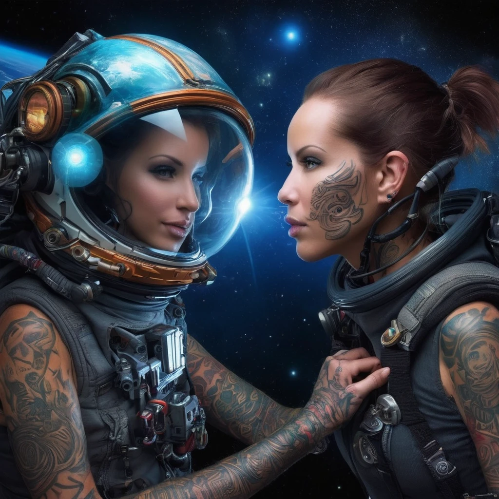 "Laurence Bedard, a fearless astronaut with a love for body art, embarks on a perilous journey to explore a distant exoplanet, encountering alien lifeforms and ancient ruins."