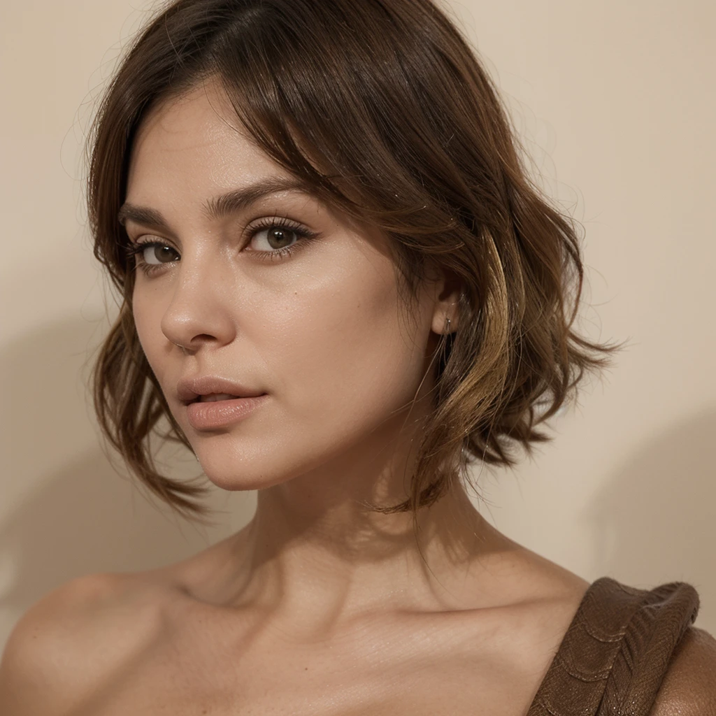 Imagem de corpo inteiro da Susana Ferreira Abril tem um tom de pele levemente bronzeado com uma textura uniforme e natural. Her hair is blonde and wavy and falls to her shoulders.. your eyes are brown, grandes e expressivos, with an intensity that captures attention. The face shape is rounded, with prominent cheekbones and a softly defined jawline, com o tamanho do queixo proporcional ao restante do rosto. The mouth is large and has a naturally full shape, with soft pink lips, and she's wearing red lipstick. She displays a calm, serene gaze and her expression suggests contemplative stillness.. Com uma altura elegante de 1,75m, Her figure is slender and well-proportioned, standing out for a thin waist and curves in Brazilian beauty standards, que proporcionam uma silhueta feminina e equilibrada, na praia de Copacabana no Rio de Janeiro, Brasil, usando biquini vermelho