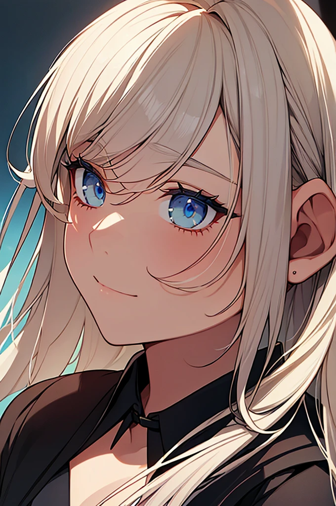 ((best quality)), ((masterpiece)), (detailed), perfect face The girl has long white hair and the boy has blonde hair