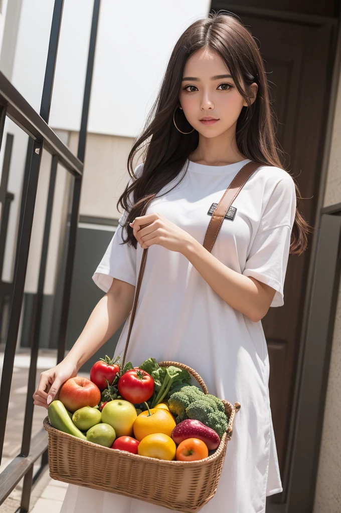 Criar uma foto de perfil para Instagram com o nome "Fruit and vegetable bag"