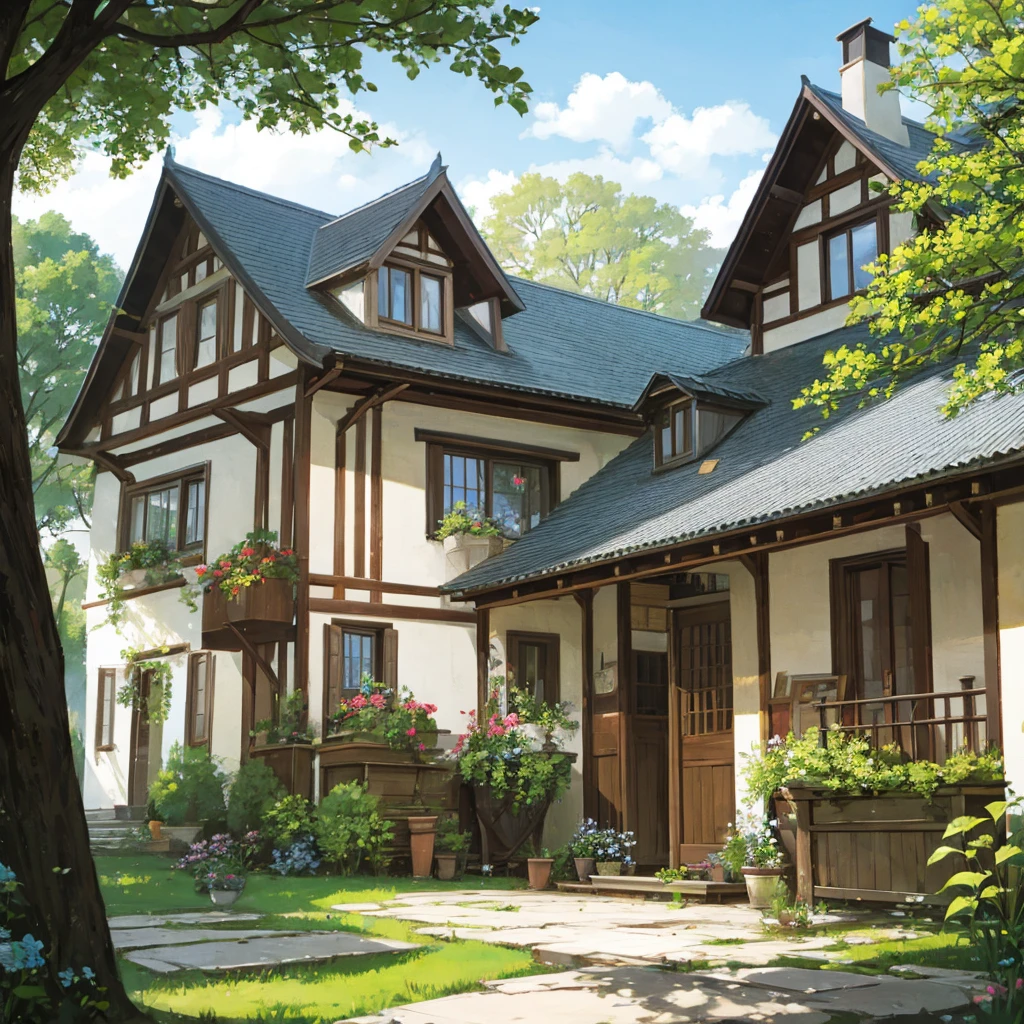 Country house style, hirschkopf,