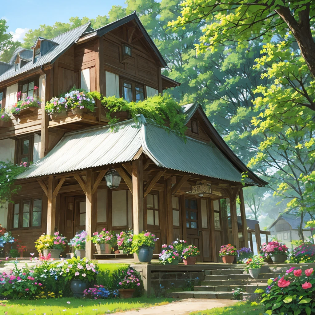 Country house style, hirschkopf,