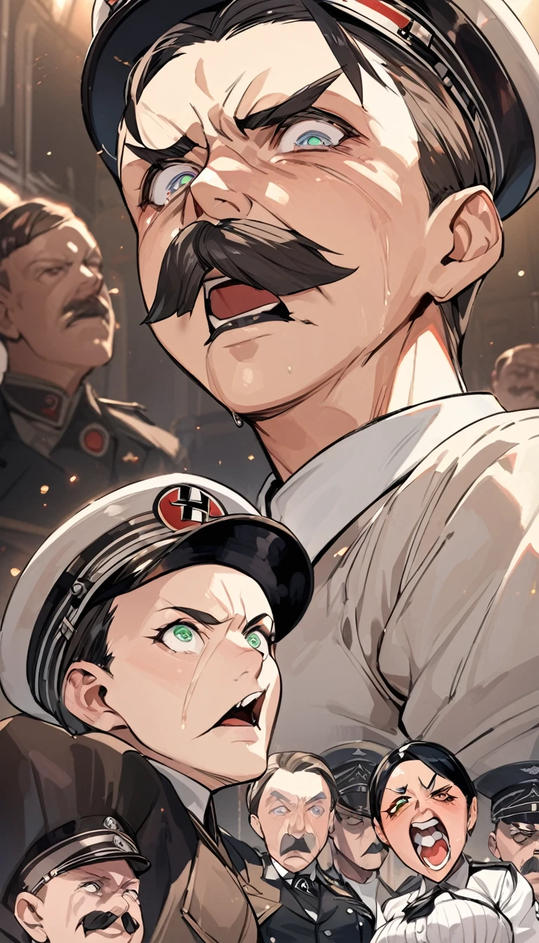 (high-quality, breathtaking),(expressive eyes, perfect face), adolf hitler