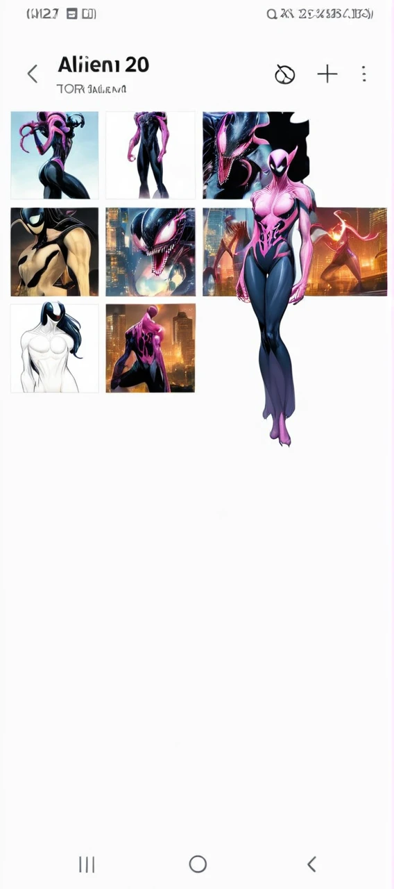 comic (Drawing:1.3) of (Sketch:1.3) a pink alien standing in front of a city, venom symbiote, symbiote, venom, official artwork hdr, screenshot from morbius 2022, hero pose colorful city lighting, 8k hd concept art, venomized, 8k render, 8 k high detail concept art, tor from marvel, background artwork, high detailed official artwork . graphic illustration, comic art, graphic novel art, vibrant, highly detailed