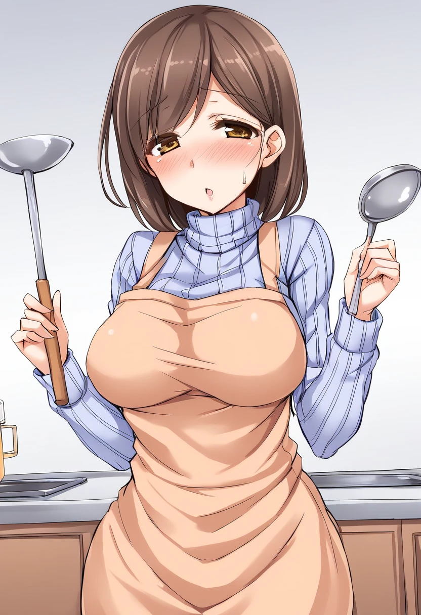 1girl,solo,blush,cowboy shot,zemimama,(ladle:1.1),best quality,