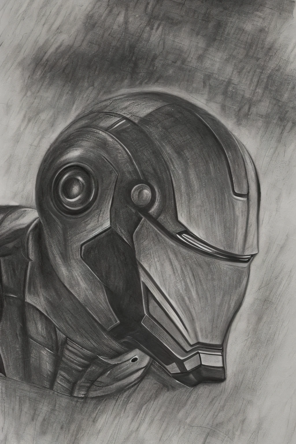 painting of iron man, realistic sketch, hyperrealistic sketch, detailed pencil sketch, Pencil sketch, realistic digital drawing, detailed sketch drawing, highly detailed portrait, detailed 4 k drawing, pencil drawing, highly detailed sketch, Realistic drawing, extremely detailed portrait, detailed but rough, pencil drawing illustration, realism drawing, detailed sketch, sketch art,((High quality, Masterpiece:1.4)), ((Full body)), Messy drawings, Messy charcoal spots, Unfinished sketch, Painting in charcoal style, Sketchbook drawing, sketchbook。((Paper material background)), Realistic charcoal line, Imperfect drawing, Charcoal shavings, Charcoal production line, imperfections, Realistic, errors