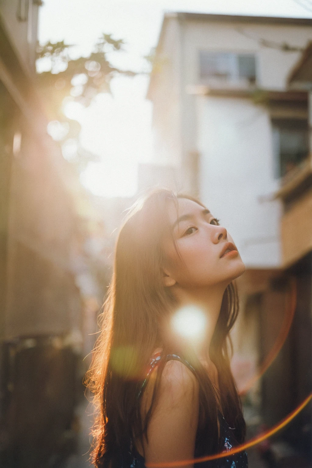 a portrait of MagMix Girl, analog film photo, Kodachrome.