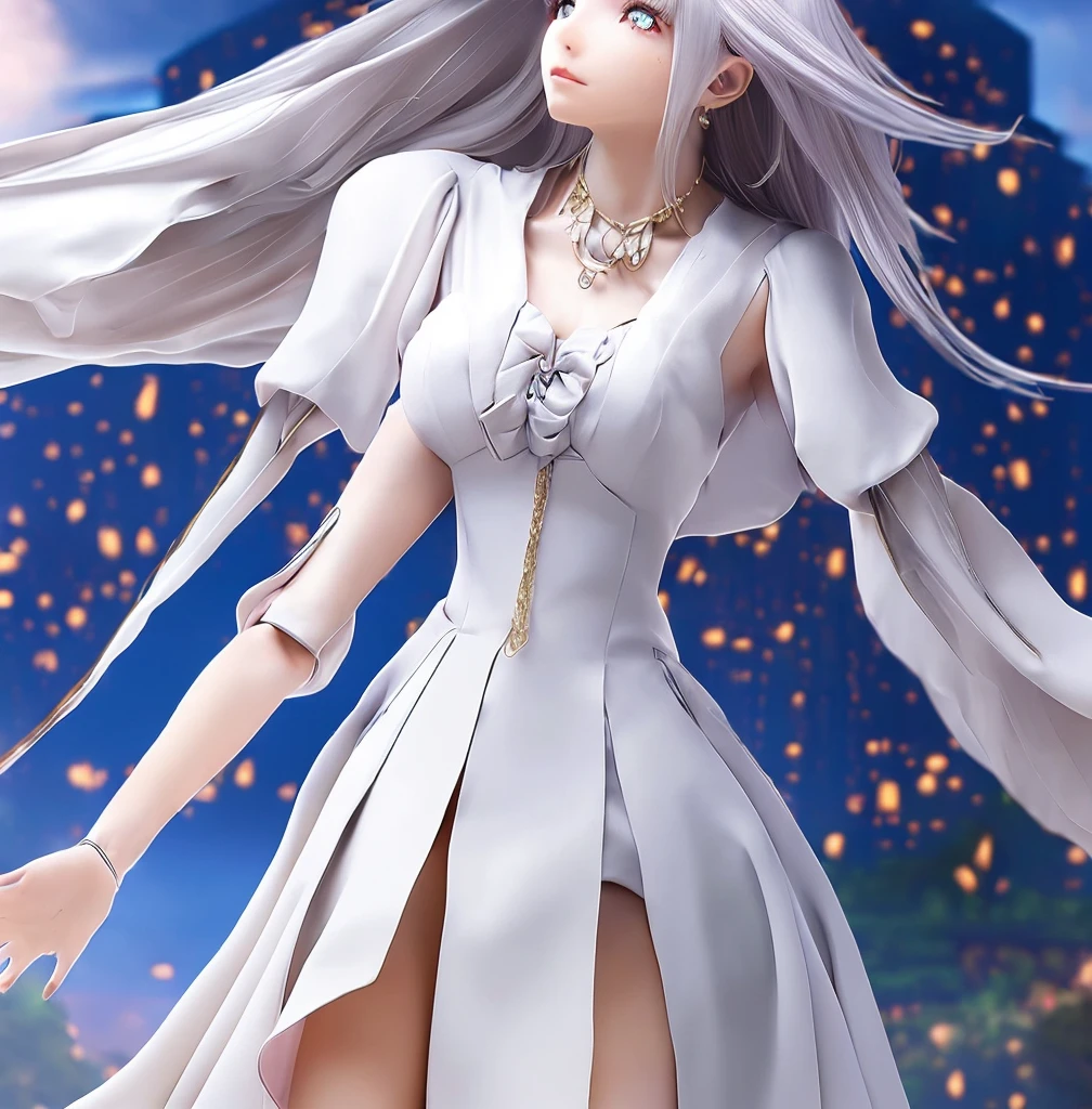 1girl, highres, masterpiece, solo, anime, absurdres, detailed face, perfect eyes, azura (fire emblem), upper body, full body, white dress, jewelry, white gloves, cityscape, holding, staff, singing, realistic, photorealistic, photo-realistic:1.37, (best quality,4k,8k,highres,masterpiece:1.2),ultra-detailed,(realistic,photorealistic,photo-realistic:1.37),HDR,UHC,studio lighting,ultra-fine painting,sharp focus,physically-based rendering,extreme detail description,professional,vivid colors,bokeh,fantasy,intricate,highly detailed