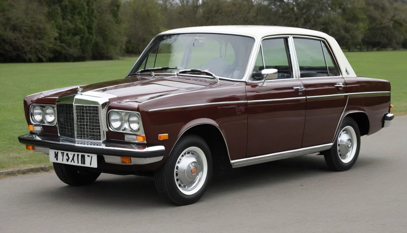 Marston Classic
Manufacture: 1970-1980.
Type: Classic Saloon.
Engine: 4 cylinders 1.5L.
Transmission: 3-speed automatic.
Price: $25,000 (price adjusted for historical context).
Design
Exterior:
Front: Single round headlights, classic chrome grille with Marston emblem in the center. Simple and elegant lines, reminiscent of 70s designs.
Rear: Small, rectangular taillights, trunk finished in chrome and a steel bumper.
Sides: Straight design with light creases, two wide doors for easy access.
Wheels: Steel wheels with chrome hubcaps.
Inside:
Seats: Upholstered in vinyl, available in black, brown and cream.
Dashboard: Analog dashboard with speedometer, fuel, temperature and clock.
Comfort: Heating, manual ventilation, manual windows.
Technology (70s compatible):
Safety: Basic seat belts, no airbags.
Entertainment: Basic AM/FM radio with manual select buttons.
Technical specifications
Motor:
4 cylinders in line, 1.5L, gasoline.
Power: 70hp.
Torque: 110Nm.
Streaming:
3-speed automatic.
Dimensions:
Length: 4,650mm.
Width: 1,780mm.
Height: 1,670mm.
Wheelbase: 2,800mm.
Capacity:
Trunk: 500L.
Fuel tank: 45L.
Performance:
Maximum Speed: 140 km/h.
Acceleration (0-100 km/h): 14 seconds.
Consumption: 10 km/L (city), 15 km/L (highway).
History and Connection to the Austin FX4
The Marston Classic is designed to capture the essence of the Austin FX4, offering a robust and reliable vehicle ideal for urban use as a taxi or family car. With an economical engine and simplified maintenance, it represents the best of the 70s and 80s, offering a nostalgic and efficient driving experience.