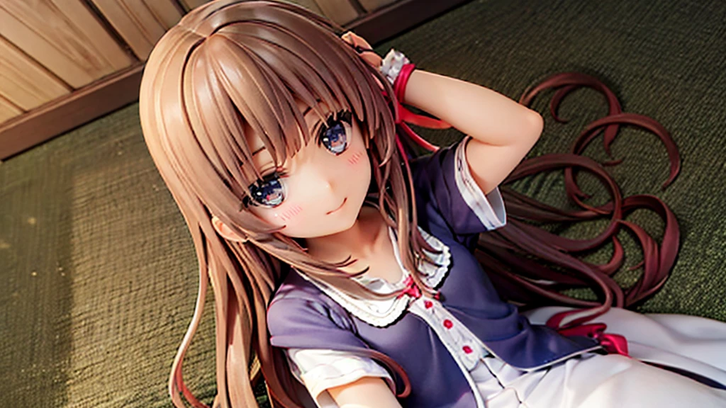 innocent smile long hair