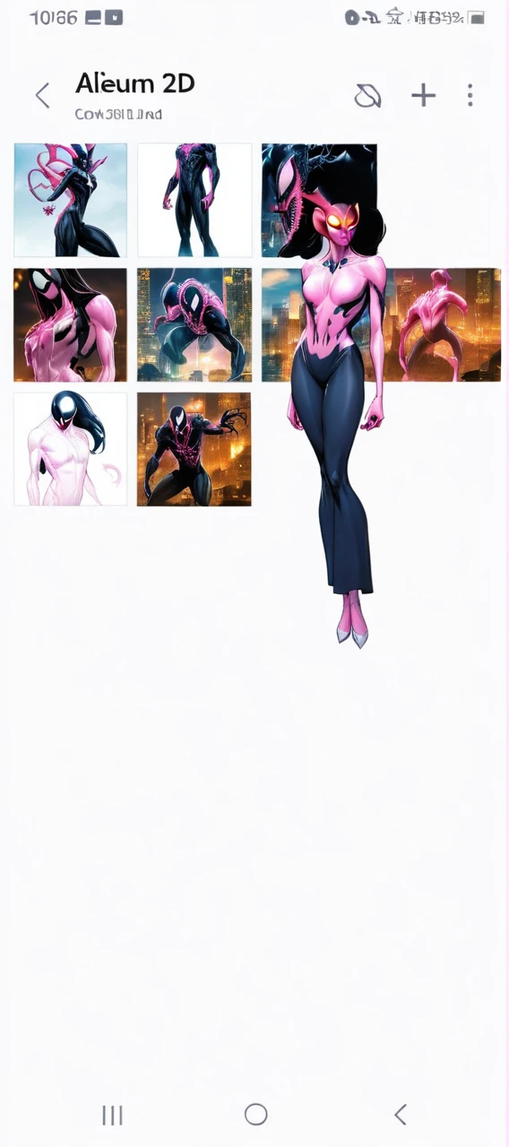 comic (Drawing:1.3) of (Sketch:1.3) a pink alien standing in front of a city, venom symbiote, symbiote, venom, official artwork hdr, screenshot from morbius 2022, hero pose colorful city lighting, 8k hd concept art, venomized, 8k render, 8 k high detail concept art, tor from marvel, background artwork, high detailed official artwork . graphic illustration, comic art, graphic novel art, vibrant, highly detailed