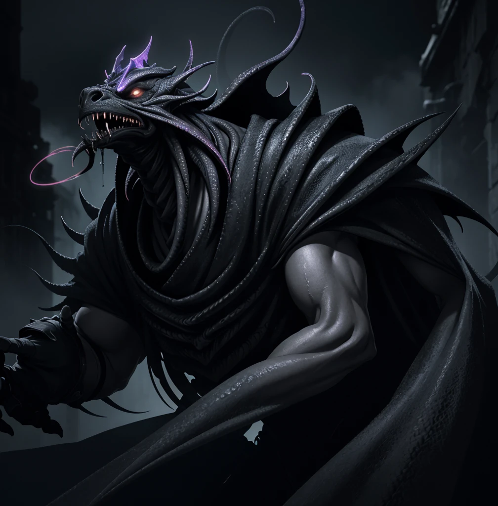 a photo of a neon mutation, cthulhu bishop, grim knights, best quality, 4k, 8k, highres, masterpiece:1.2, ultra-detailed, realistic, photorealistic, photo-realistic:1.37, HDR, UHD, studio lighting, ultra-fine painting, sharp focus, physically-based rendering, extreme detail description, professional, vivid colors, bokeh, horror, dark fantasy, dramatic lighting, moody atmosphere, intricate details, sinister, ominous, otherworldly, glowing neon, sharp contrasts, deep shadows